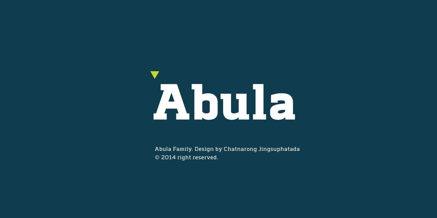 Ejemplo de fuente Abula